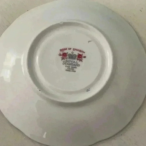 Royal Standard “Rose of Sharon”  3 piece porcelain tea set with soy candle - Picture 4 of 6